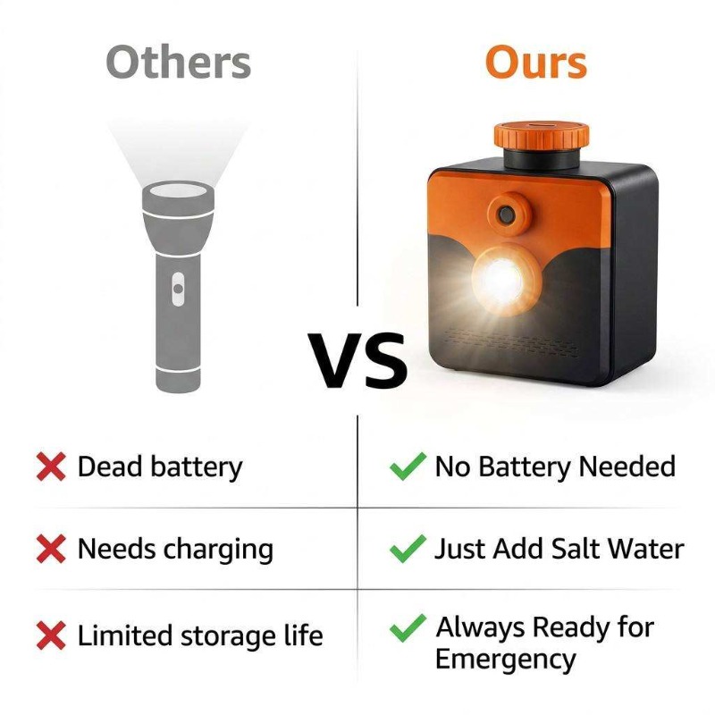 Lampa solna – latarka zasilana – Power Outage Light recenzja i cena